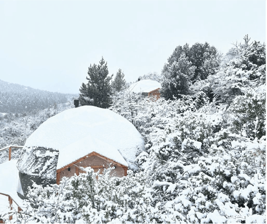 Nieve en Villa Lago Meliquina